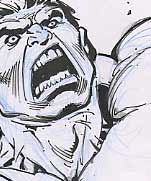 Don't make me angry!!!Comic Con. Art by Sergio Cariello.&copy;Marvel .