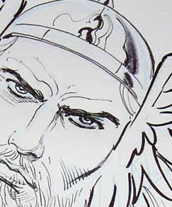 Thor. Comic Con. Art by Sergio Cariello