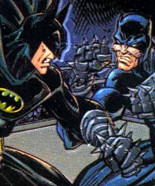 Wizard Card. Batman vs Wildcat. Pencils by Sergio Cariello. Inks by Art Thibert&copy;DC Comics/Licensing  Department.