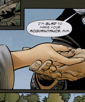 Stories of the Saints:Saint Ava.&copy;Arcadius Press! Pencils and Inks by Sergio Cariello.  Colors by Craig Schutt & Jeremy Mohler.