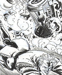 The Iron Ghost! &copy;Chuck Dixon and Sergio Cariello. Art by Sergio Cariello