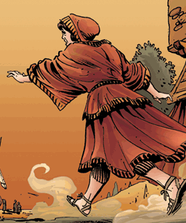 Stories of the Saints:Saint Nick.&copy;Arcadius Press! Pencils and Inks by Sergio Cariello.  Colors by Daniel Burton