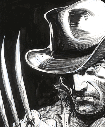 Wolverine!-Commission for Denise @ Colossal Comic Book Store in New Port Richey, Fl. . Pencils and Inks by Sergio Cariello.&copy;Marvel Comics.