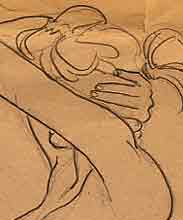 One of many of Sergio's Life Drawings throughout the site done  while at the Kubert School.